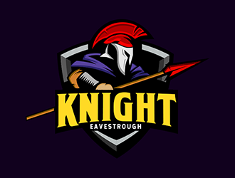Knight Eavestrough logo design by Optimus