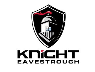 Knight Eavestrough logo design by shere