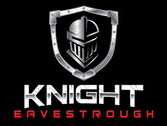 Knight Eavestrough logo design by shere