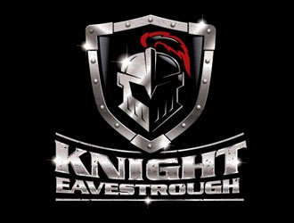 Knight Eavestrough logo design by shere