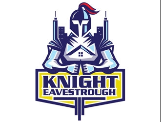 Knight Eavestrough logo design by shere