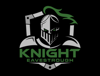 Knight Eavestrough logo design by mikael
