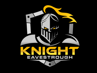 Knight Eavestrough logo design by mikael