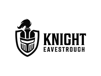 Knight Eavestrough logo design by keylogo