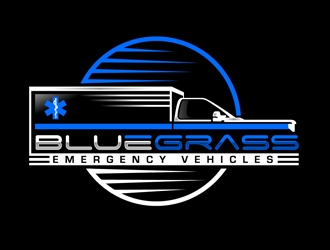 Bluegrass Emergency Vehicles logo design by DreamLogoDesign