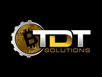 TDT SOLUTIONS logo design by REDCROW