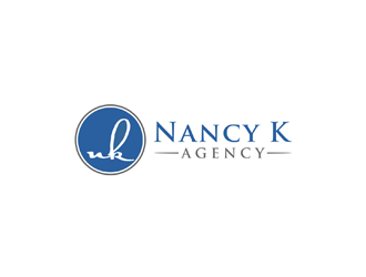Nancy K Agency logo design by johana