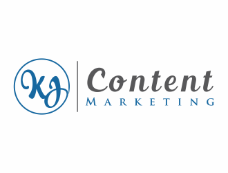 KJ Content Marketing logo design by Mahrein