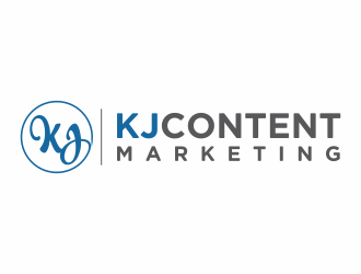 KJ Content Marketing logo design by Mahrein