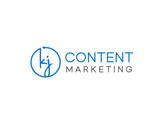 KJ Content Marketing logo design by HeGel