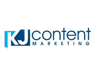 KJ Content Marketing logo design by shere