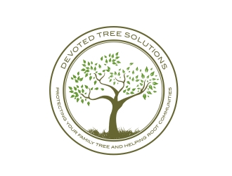Devoted Tree Solutions logo design by Cekot_Art