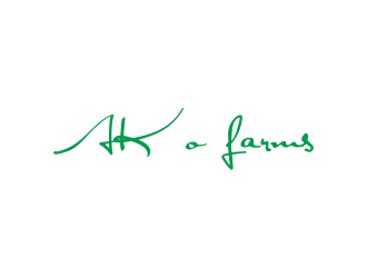AK O FARMS logo design by afra_art