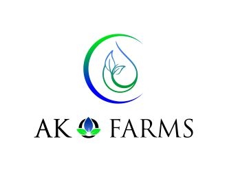 AK O FARMS logo design by Allex