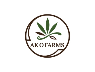 AK O FARMS logo design by Suvendu