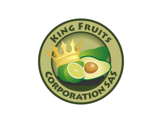 King Fruits Corporation SAS logo design by Kruger