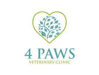 4 Paws Veterinary Clinic logo design by RIANW