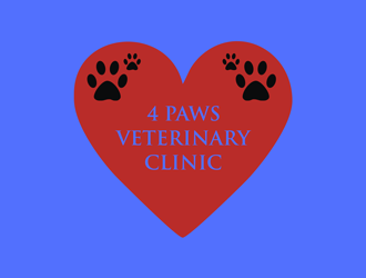 4 Paws Veterinary Clinic logo design by EkoBooM