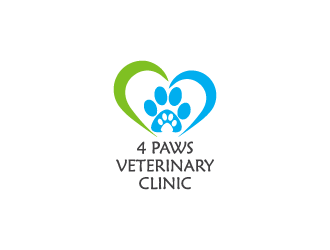4 Paws Veterinary Clinic logo design by emyouconcept