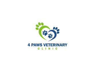 4 Paws Veterinary Clinic logo design by emyouconcept