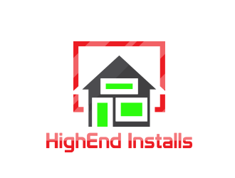 HighEnd Installs  logo design by AdenDesign