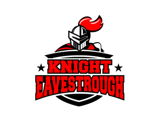 Knight Eavestrough logo design by enzidesign
