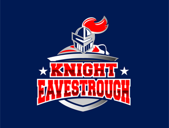 Knight Eavestrough logo design by enzidesign