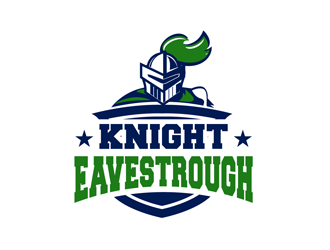 Knight Eavestrough logo design by enzidesign