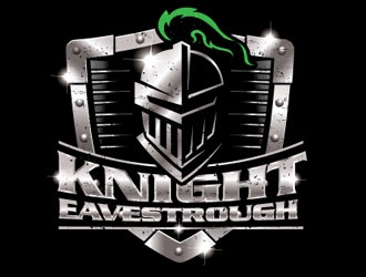 Knight Eavestrough logo design by shere