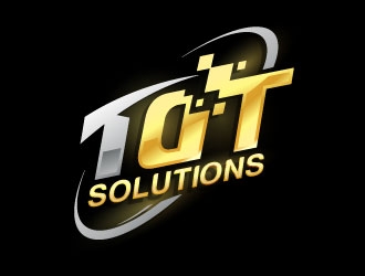 TDT SOLUTIONS logo design by sanworks
