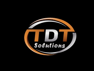 TDT SOLUTIONS logo design by jenyl