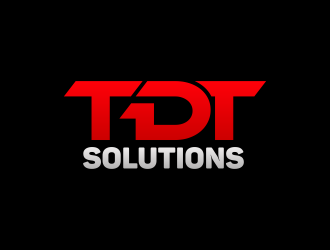 TDT SOLUTIONS logo design by shikuru