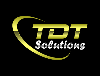 TDT SOLUTIONS logo design by mutafailan