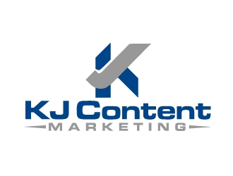 KJ Content Marketing logo design by ElonStark