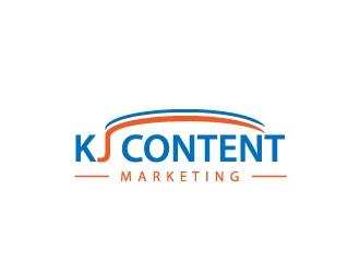 KJ Content Marketing logo design by samuraiXcreations