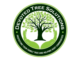 Devoted Tree Solutions logo design by jaize