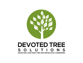 Devoted Tree Solutions logo design by RIANW