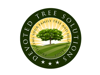 Devoted Tree Solutions logo design by kunejo