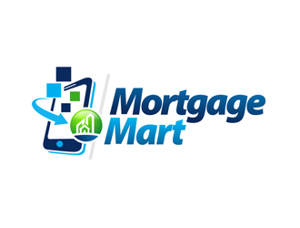 MortgageMart logo design by enzidesign