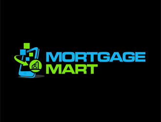 MortgageMart logo design by enzidesign