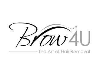 Brow 4U  logo design by MAXR