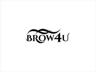 Brow 4U  logo design by hole
