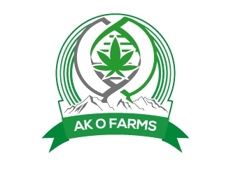 AK O FARMS logo design by dshineart