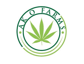 AK O FARMS logo design by ElonStark