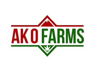 AK O FARMS logo design by megalogos