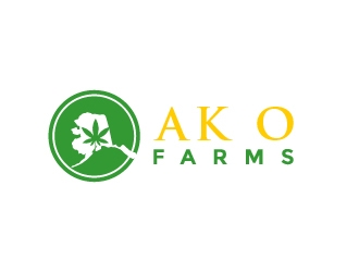 AK O FARMS logo design by quanghoangvn92
