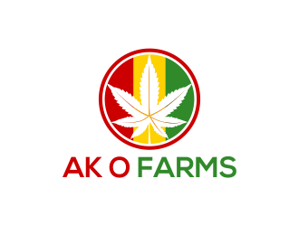 AK O FARMS logo design by done