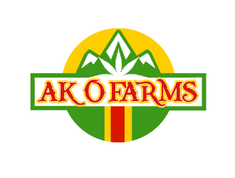 AK O FARMS logo design by dondeekenz