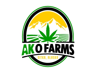 AK O FARMS logo design by jaize