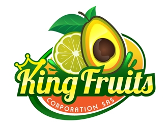 King Fruits Corporation SAS logo design by DreamLogoDesign